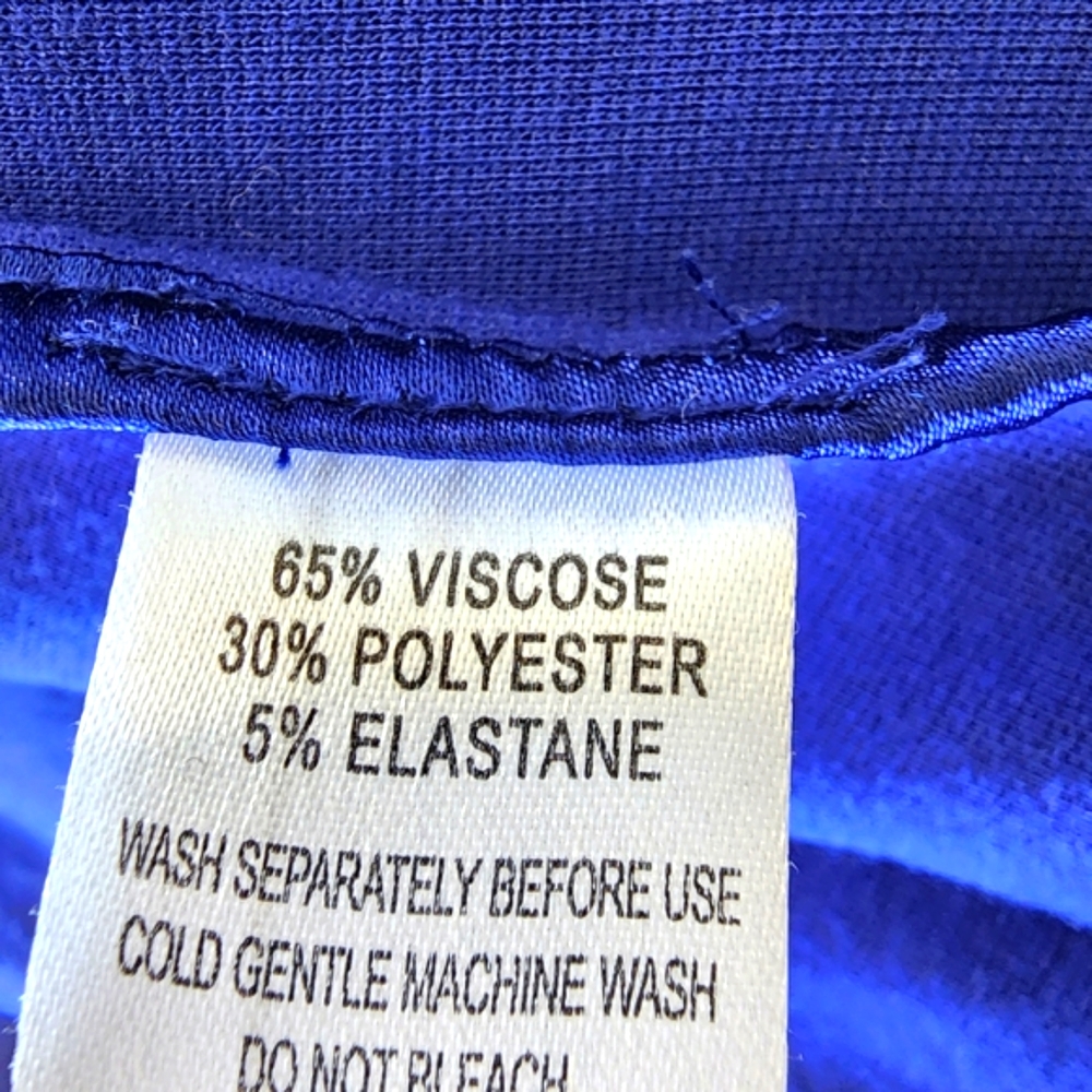 CiTY CHIC winter jacket cobalt blue open cropped blazer size 14 - Picture 14 of 15